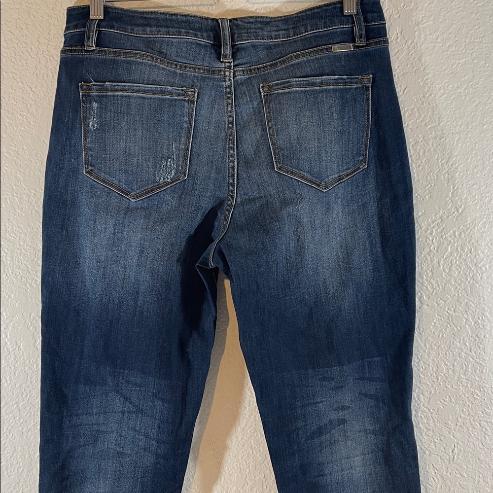 KANCAN Candice High Rise Super Skinny Jeans Curvy Blue Button Fly Size 15/31 - Picture 8 of 14